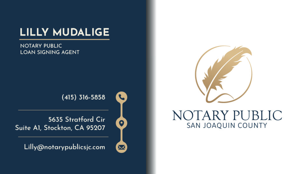 Convenient notary services available at client's preferred locations in San Joaquin County